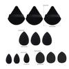 12pcs Makeup Puff Kit Blending Sponge Triangle Powder Puff Finger Air Puff For Flawless Make Up Beauty Tool Facial Tool