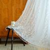 Französische durchscheinende Vorhänge im Bohemian-Stil Hohlspitzenstoff Ganzjahres-Universal-Wohnzimmerdekoration Vorhänge Vintage Quastenstoffvorhang