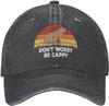 Dont Worry Be Cappy Capybaras Hat Men Baseball Cap Vintage Cap