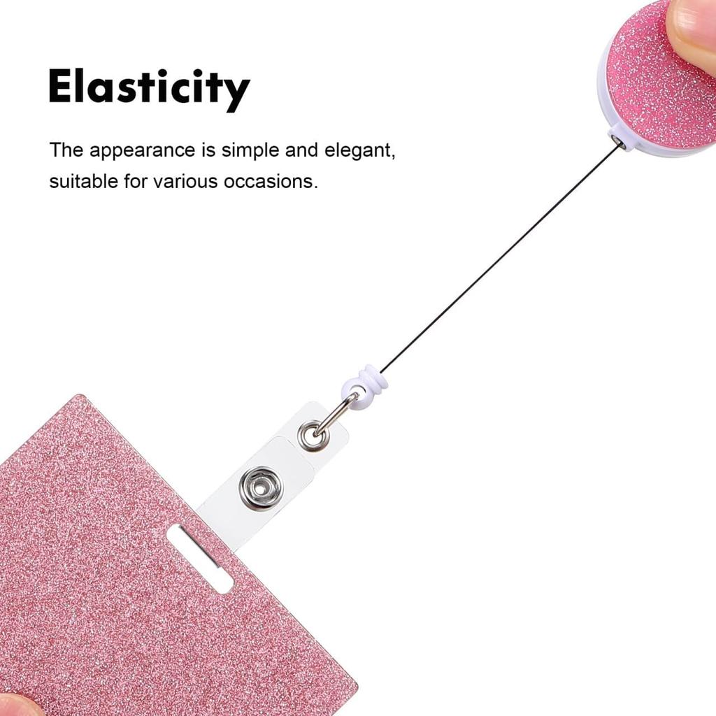 2pcs Cute Nurse Badge Buddy Cards Horizontal Id Card Holders for Nurses Portable Badge Holder Accessories Present for Healthcare Workers