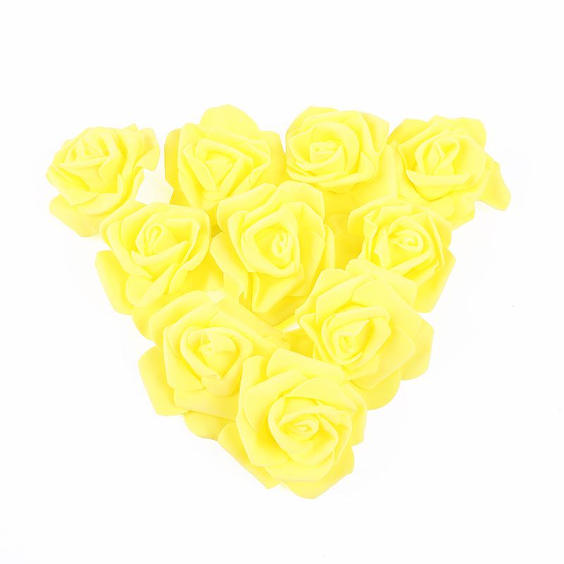10-30pcs 6.5CM Rose Flower Head Artificial Foam Rose for Wedding Bride Bouquet Home Decoration Birthday Party DIY Gift Crafts