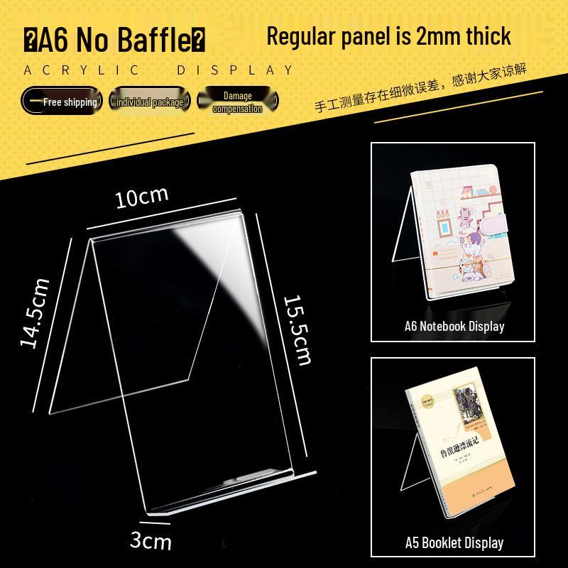 XYBP Transparent Acrylic Book Display Shelf and Holder