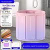 Large Portable Soaking Tub with Thick Quilted Insulation - No Installation Needed, Folding Bathtub for Adults.