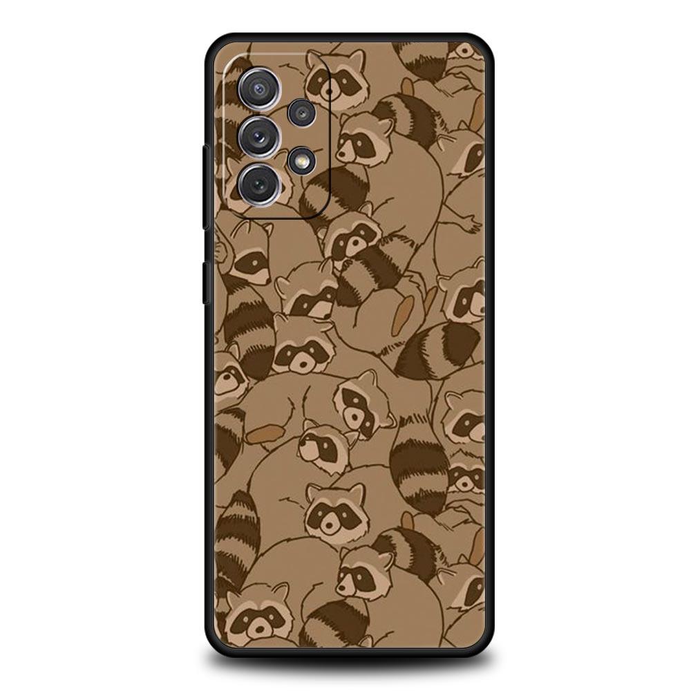 

mapache Phone Case for Samsung A51 A71 A21S A12 A11 A15 A25 A31 A41 A23 A33 A53 A73 A03S A05S A13 5G A35 A55 Cover Samsung A33 5G