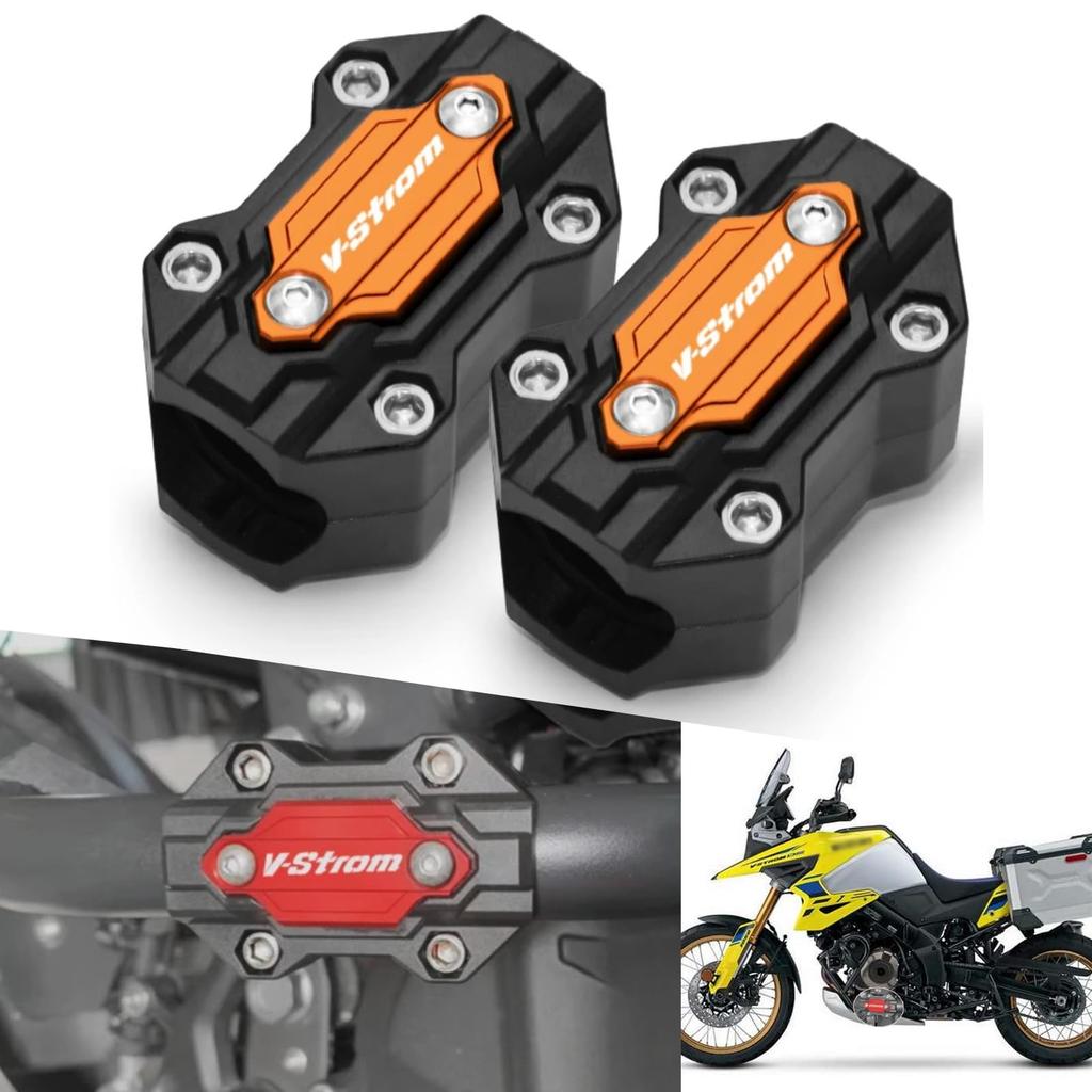 Suitable for DOMOPAY For vsrom650 1000 V-Strom650 1050 System 1050DE DL250 650 Universal Year Engine Bumper Protection Block Accessories (orange)