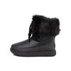 (WMNS) Gracie Waterproof Black Leather Lace Up Boots 'Black' Women's 1105769-BLK