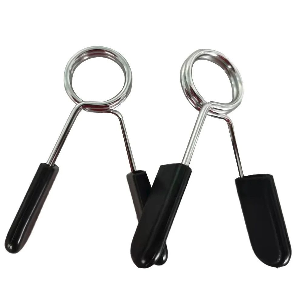 1 Pair Dumbell Spring Collar Clips Gym Barbell Lock Clamp Eight Bar Clips Barbell Clips  Ezor Bar