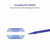 50 Pieces Blue Ink Erasable Gel Ink Pen Refills Fine Point 0.5mm Replacement Gel Pen Refills for Erasable Pens Office