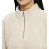Calvin Klein Solid Color Stand Collar Pullover Sweater Women Tops Apricot J219938-ACF