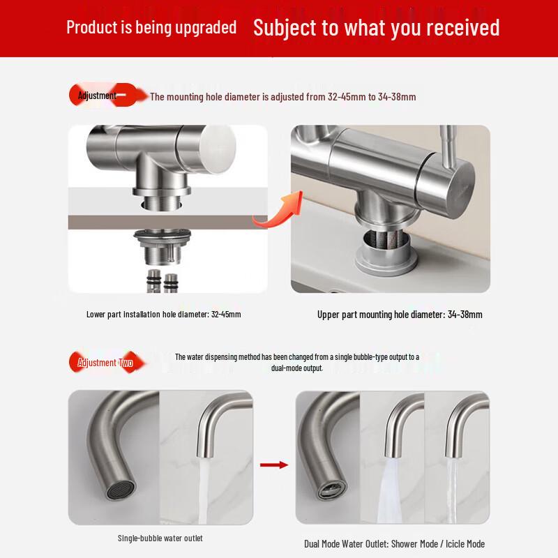 Submarine L3051 Foldable Stainless Steel Kitchen Faucet