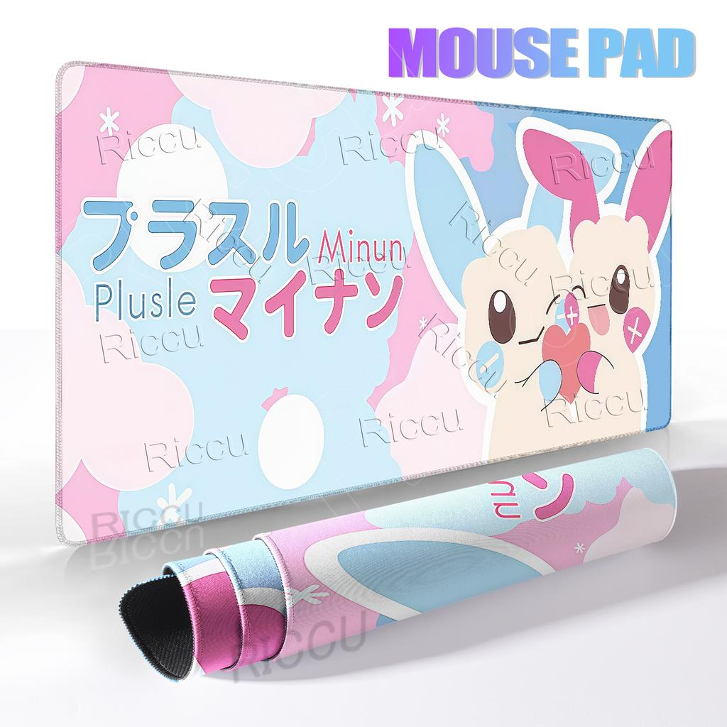 Japan Anime Gamer Mouse Pad Extended Cabinet Kawaii Tablepad P-pokemon Mechanical Keyboard Carpet Gaming Rubber Nonslip DeskMats