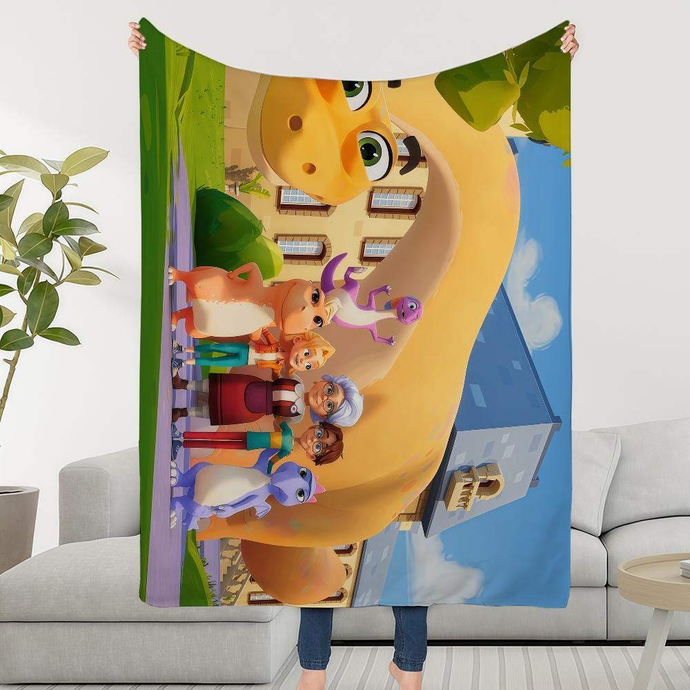 

Blanket Throw Super Cosy Plush Cartoon MATES Living Room Sofa Couch Childish Birthday DINO Gifts 75x90cm