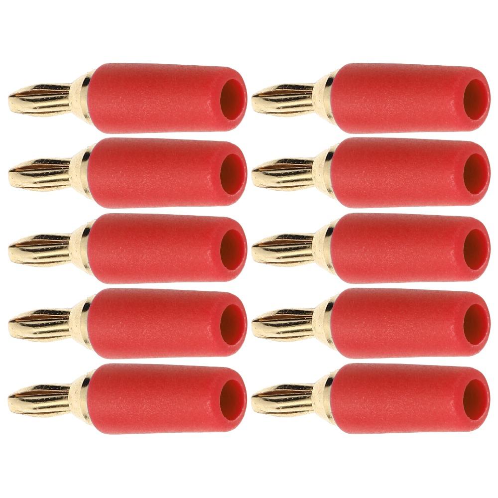 10 PCS 2.5mm Banana Plug Assortment Speaker Plug  Connector  Electrical Distribution