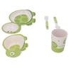 5pcs Baby Plates Set Divided Heat Resistant Lightweight Carton Exquisite Toddler Bowl Dining Set