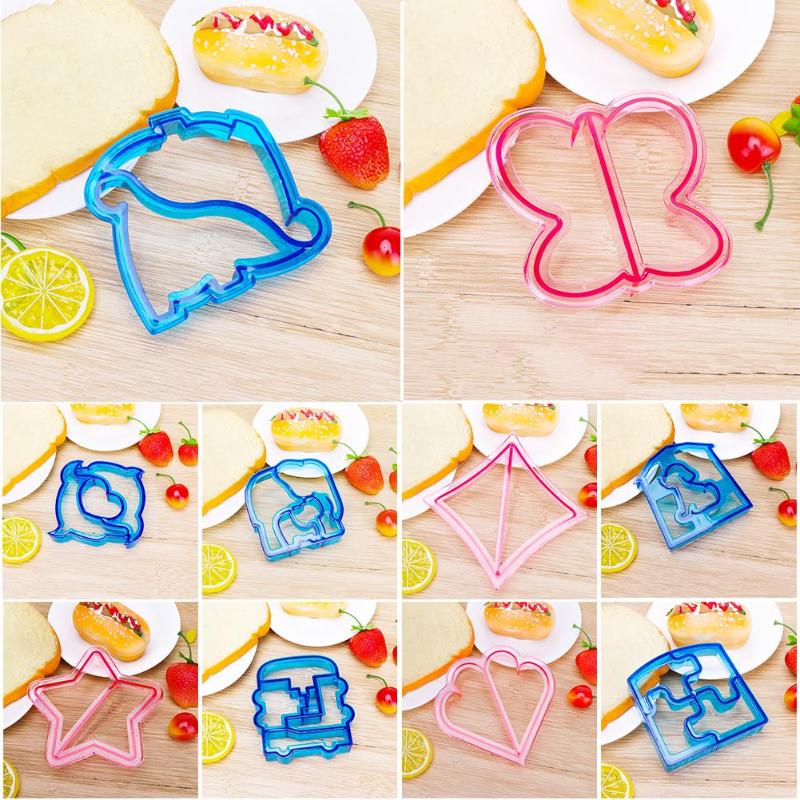 Lunch Diy Sandwiches Cutter Mould Food Cutting Die Bread Biscuits Mold Children Baking Tools