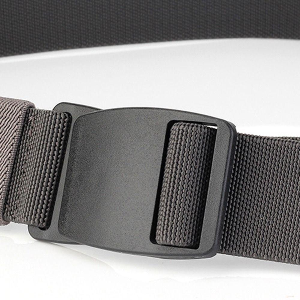 Quick Release Plastic Buckle Waistband Adjustable Weave Waist Band Fashion Canvas Strap