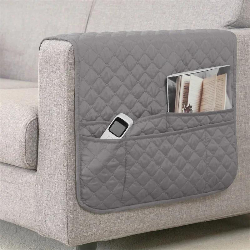 

1 шт. Органайзер для подлокотника дивана с 5 карманами и подставкой-поддоном для чашки, подвесная сумка для хранения на подлокотник дивана/кресла для пульта ДУ от телевизора, мобильного телефона 1PC 50x90 cm