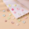 50pcs/Lots ABS Artificial Pearls Flower Beads Caps Spacer Beads for DIY Necklace Bracelet Phone Chain Jewelry Making Accessories
