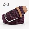 2026 New Fashion High Quality Explosive Women's Canvas Belt Men's Elastic Belt Casual Stretch Woven Pin Buckle Belt
