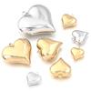 1Pc 15-45mm Stainless Steel Heart Charms for DIY Earrings Necklace Bracelet Pendant Jewelry Making Findings Accessories