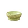 Large Diameter Elevated Cat Bowl Anti-knock Anti-spill Neck Protection Bowl Cheese Shape Ceramic Pet Food Bowl