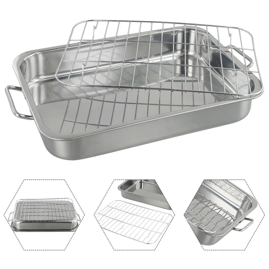 Roasting Tray Grill Rack Baking Supplies Oven Accessory Replacement Tray