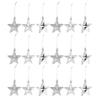 18Pcs Ecofriendly Fivepointed Star Christmas Tree Decor Hanging Xmas Ornament Christmas Tree Ornament Xmas Decor