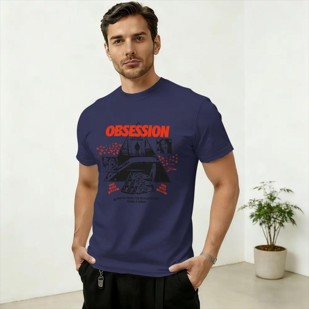 Obsession One Wish Weide T-Shirt Sommer Trend T-Shirts Unisex Baumwolle Rundhals Große Größen 5XL Top T-Shirts Kurzarm Lustiges T-Shirt
