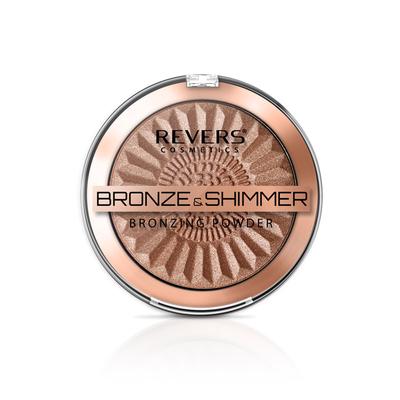 Bronzing and Illuminating Powder 04 Revers Cosmetics - Natural Tan Effect and Wet Look Glow - For Face and Body 9g