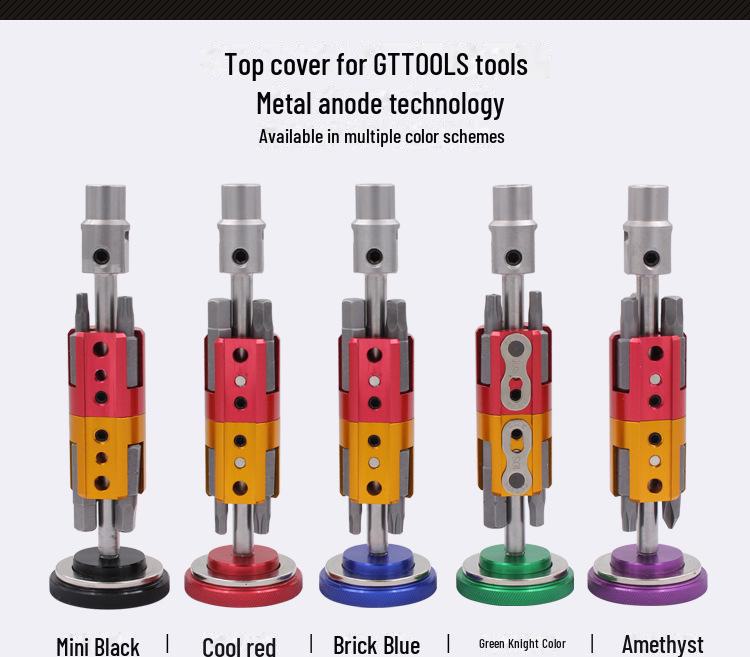 Oyuk Şaft ve T25 Altıgen Anahtar ile Kompakt Bisiklet Çok Amaçlı Aleti