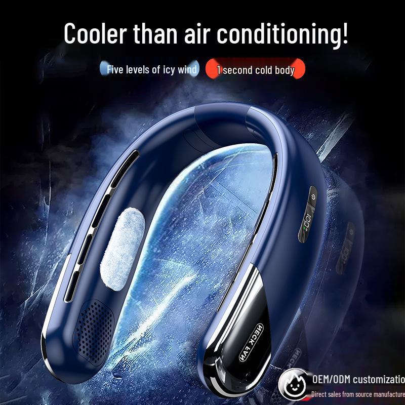Bladeless Hands-Free Neck Fan: Portable, Wearable, and Perfect for Outdoor Sports