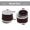 1*Motorcycle Air Filter Mushroom Head Engine Air Cleaner High Flow 55mm Clamp On