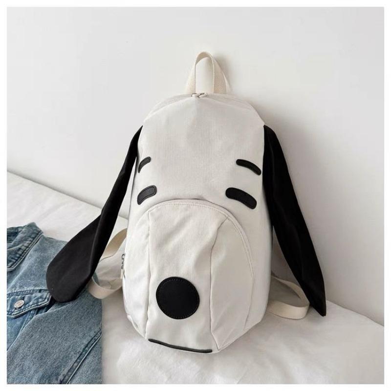 Cute Cartoon Dog Backpack Large Capacity Student School Bag Creative Travel Rucksack