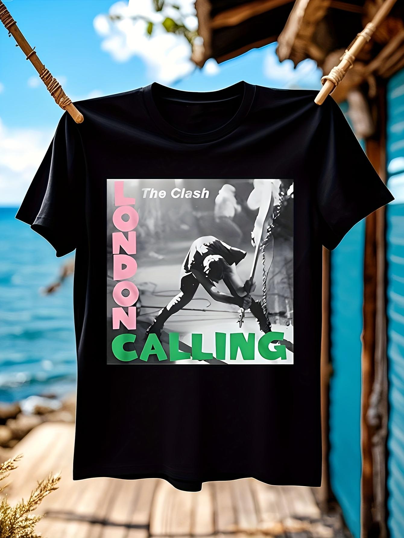 The Clash London Calling Vintage Punk Rock Band Graphic T... XXXXL