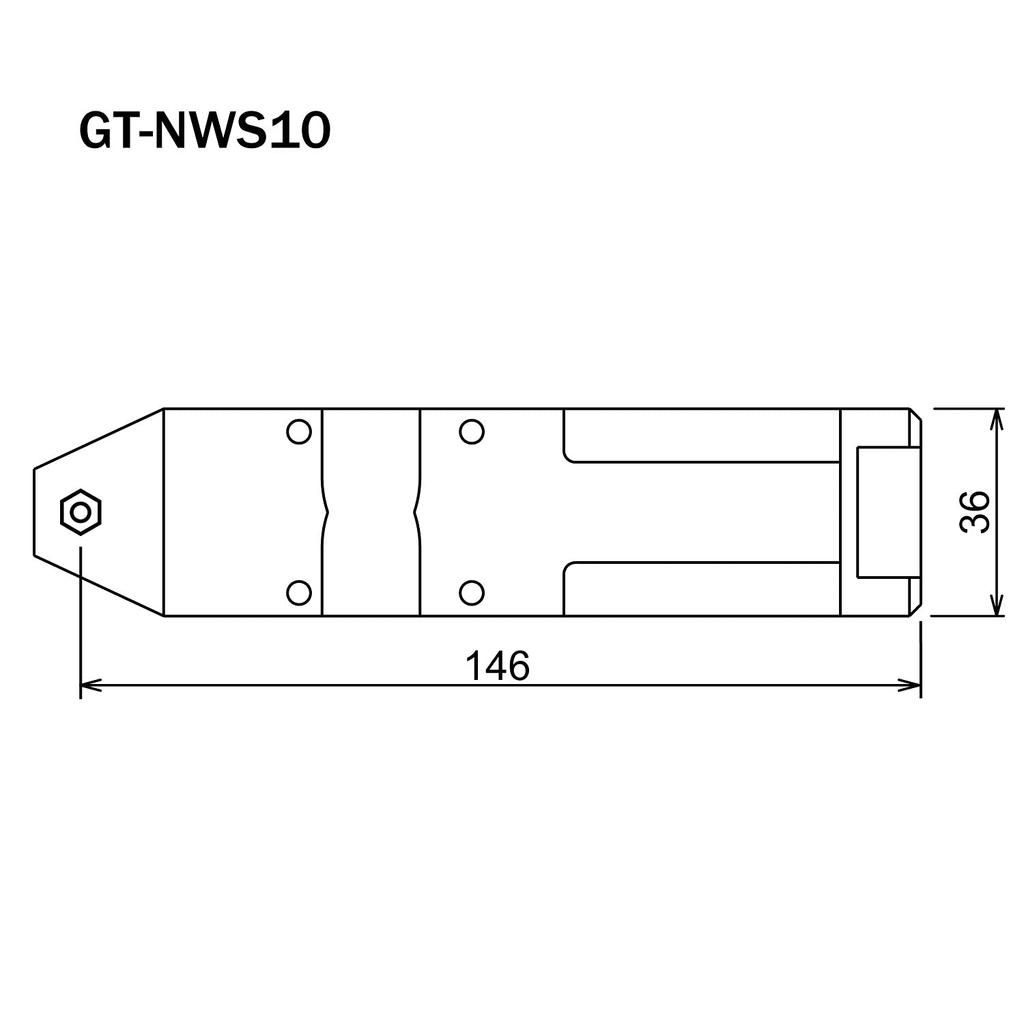 VESSEL Air Square Type Double-Acting Nipper, GT-NWS10
