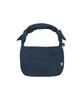 Lmr Stitch Point Denim Padded Crossbody Bag Blue