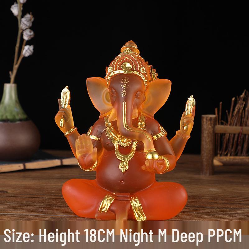 

Elephant God Resin Buddha Statue - Southeast Asian Style Ornament