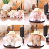 Simulated Decor Pearl Embroidered Flower Hat Cartoon Rabbit Plush Toy Pendant