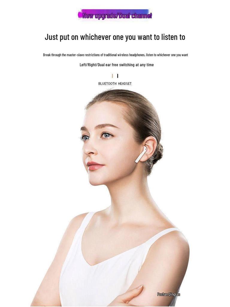 2026 True Wireless Noise-Cancelling Earphones: Long-Wearing, Pain-Free, Ideal for Running and Compatible with Apple & Android.