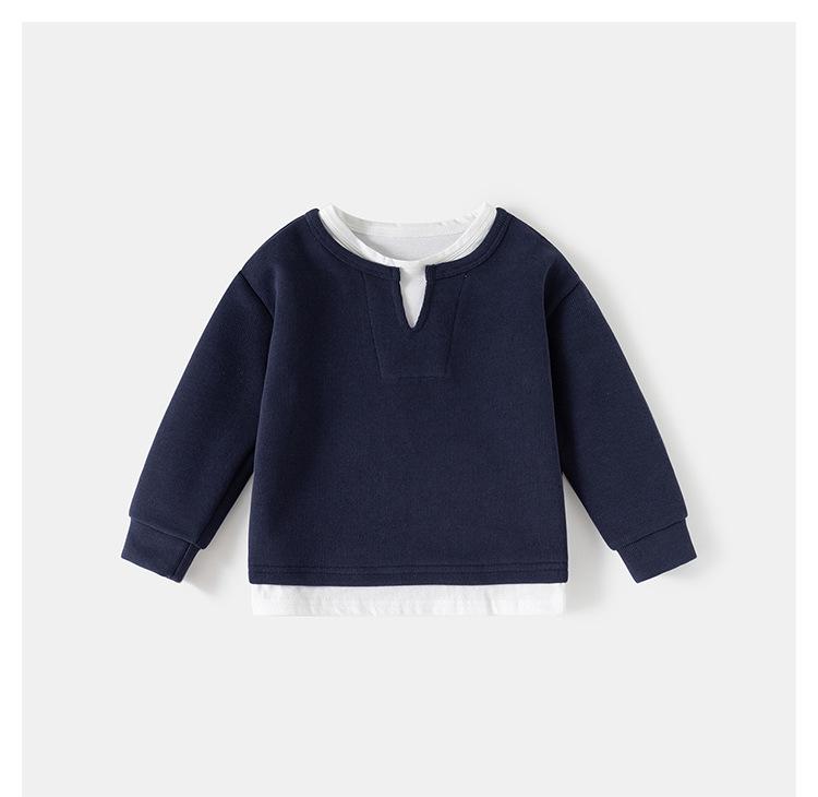 Boys' Spring Two-Piece Outfit: Hoodie and Long Pants Set for Kids