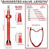 BUCKLOS 40/44/55/60/65/80/100mm Tubeless Valves Bike Aluminum Alloy Presta Nipples Removable Core Air Valve for Road MTB Bicycle 7