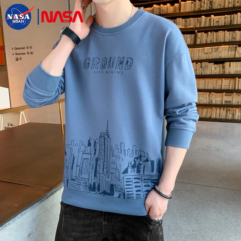 

NASA NOAH Men s Urban Print Long-Sleeve Crewneck Sweatshirt 4XL