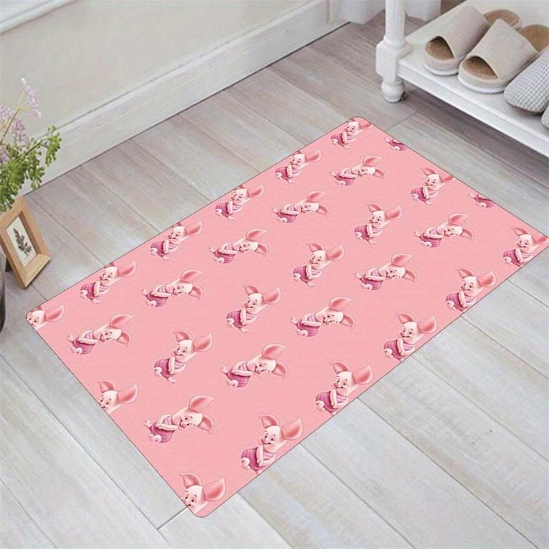

1pc Piglet Winnie The Pooh Pattern Area Rug Soft Flannel Floor Mat for Living Room, Office, Bedroom and Carpet, Sofa Coffee Table Floor Mat 60cm by 90cm