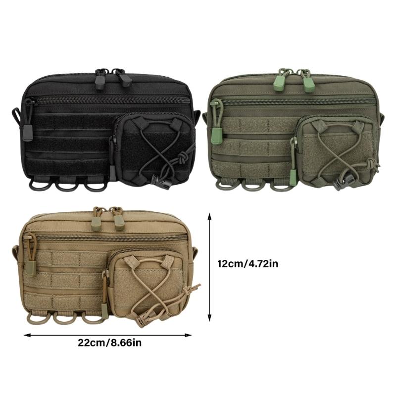 Tacticals Belt Bag Utility Bag Molles Pouch Phone Bag Travel Waist Bag Storage Bag Small Tool Bag for Outdoor Camping