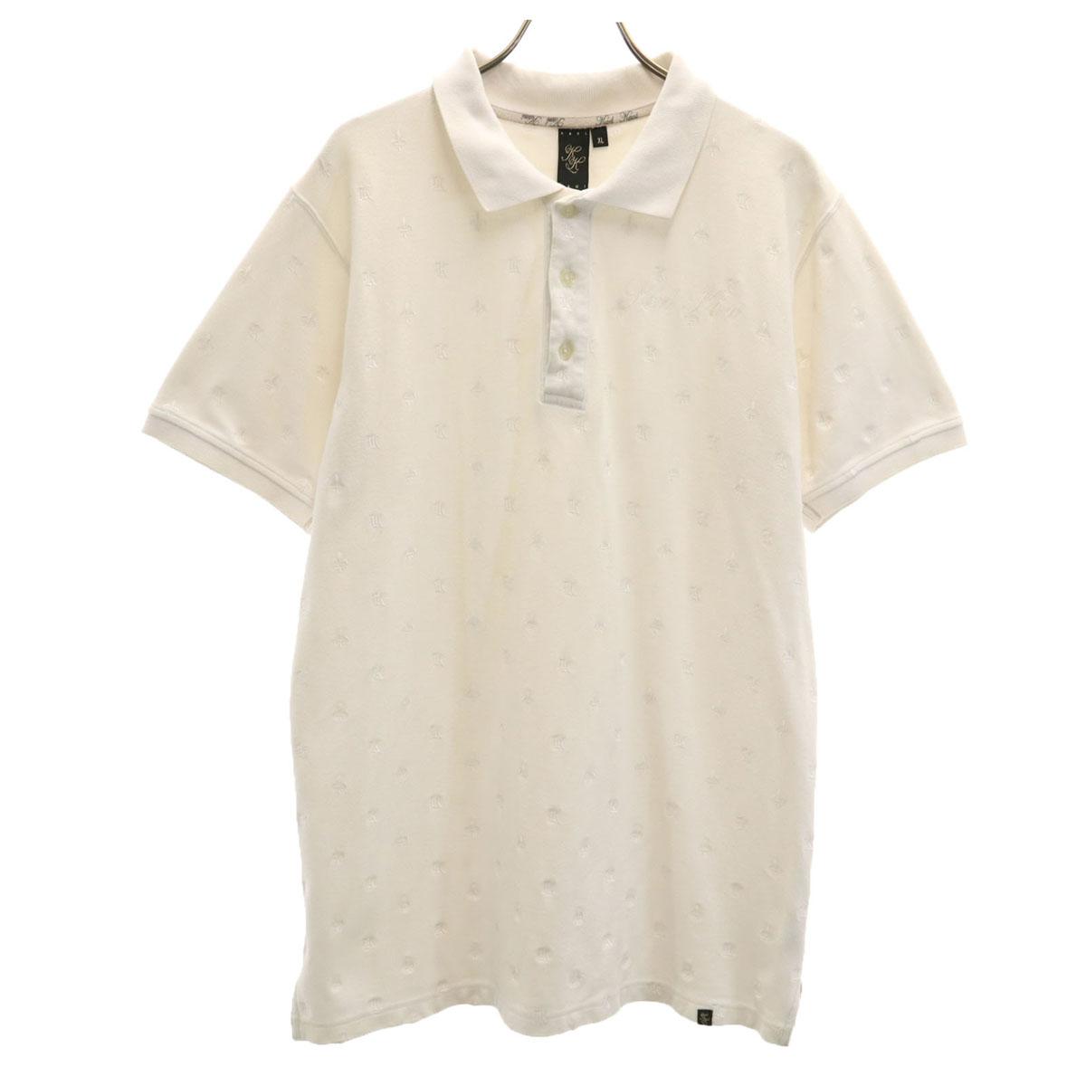 

Karl Kani Short sleeve Polo shirt XL White Kanoko fabric Men s Used