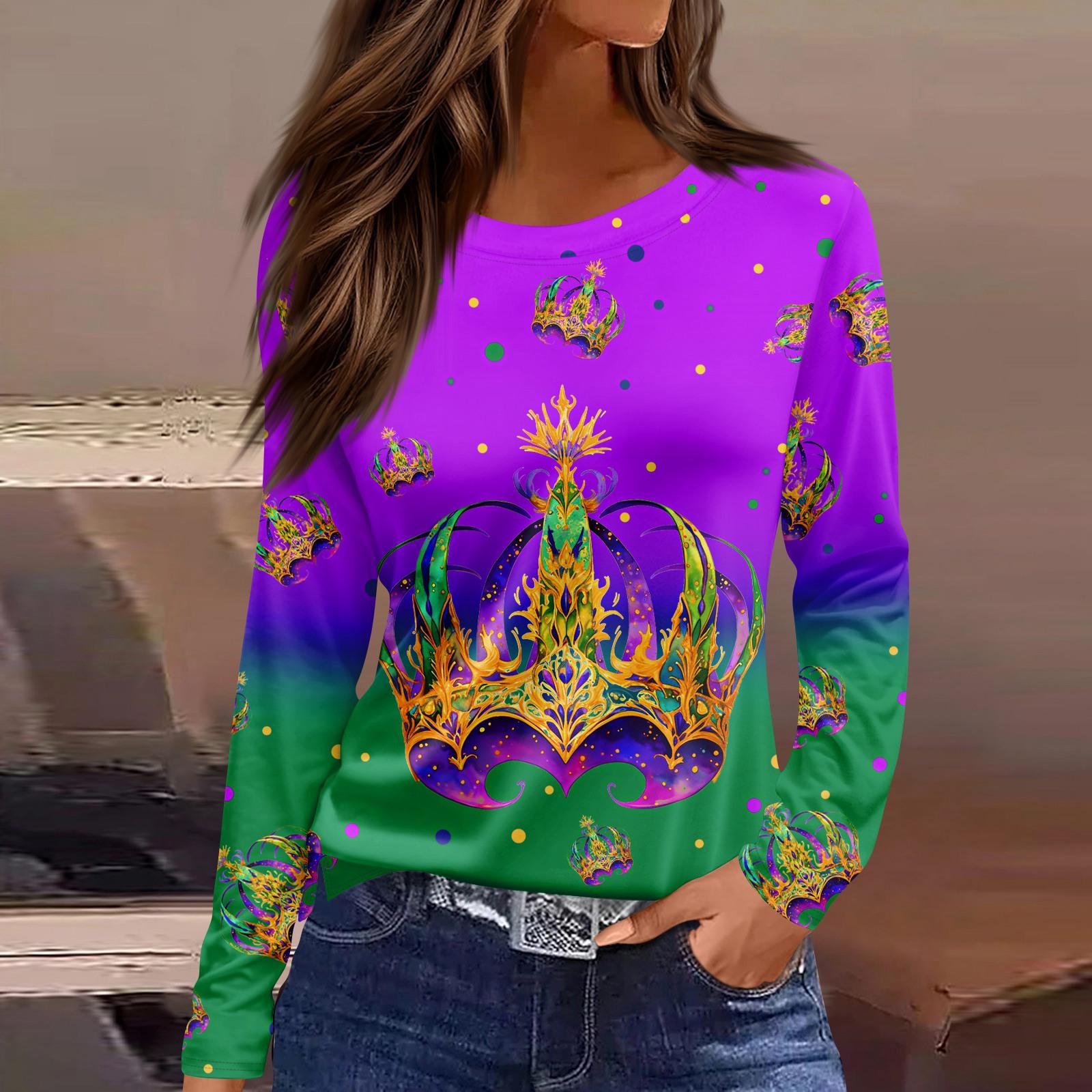 

Женская модная повседневная футболка с круглым вырезом и разрезом по низу, длинный рукав, свободный принт XL