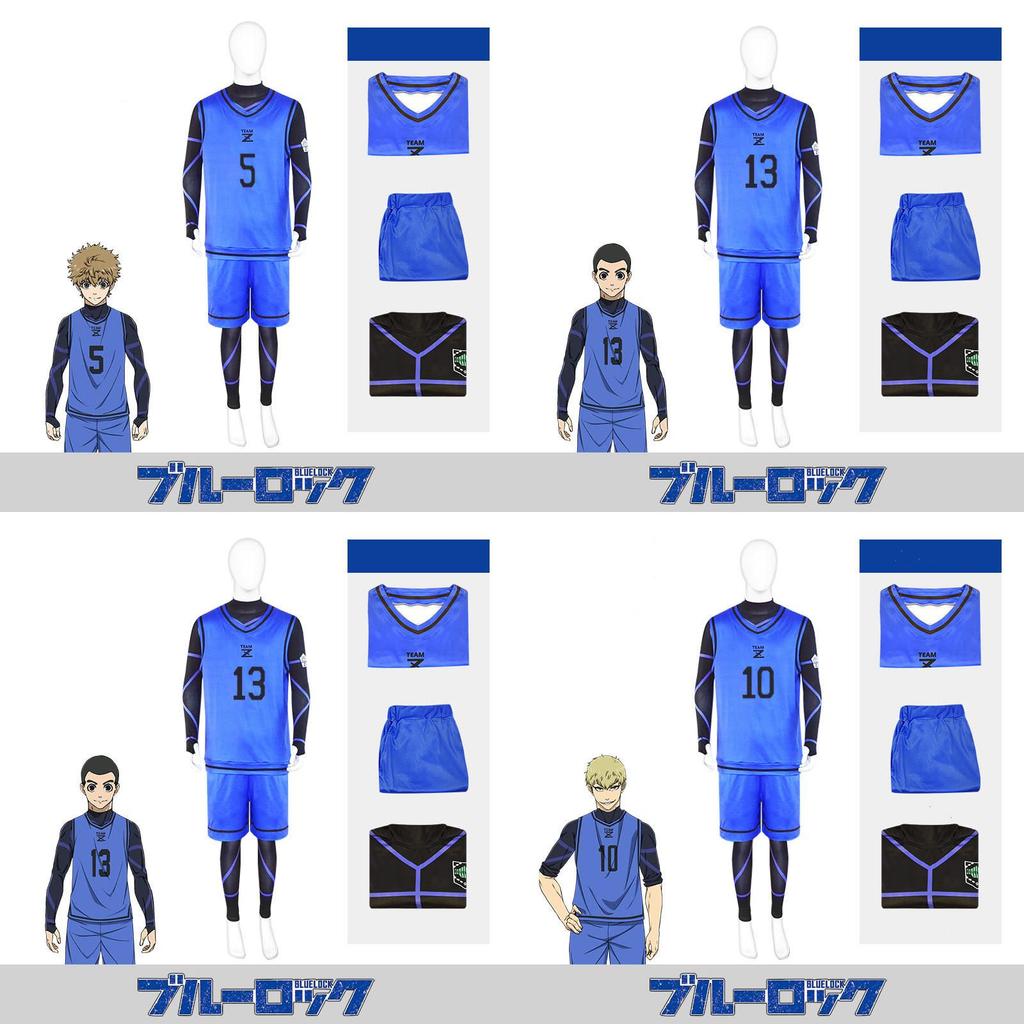 Blue Lock Cosplay Isagi Yoichi Rensuke No.1 Jersey Set For Anime Fans