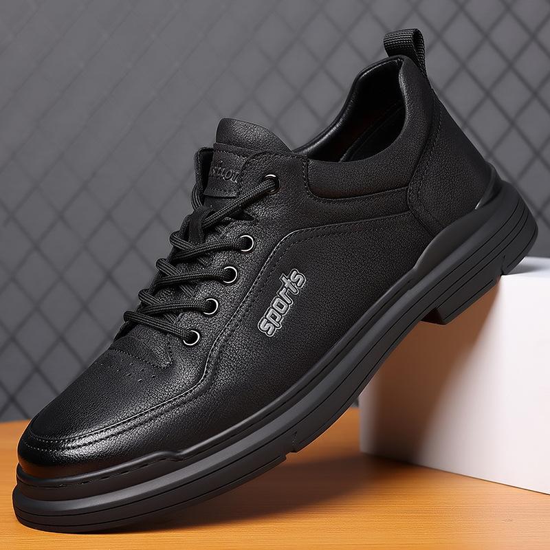 Autumn and Winter New Men's Casual Extra Large Size Men's Shoes Tooling Shoes Leather Shoes Genuine Leather Men's Single Shoes