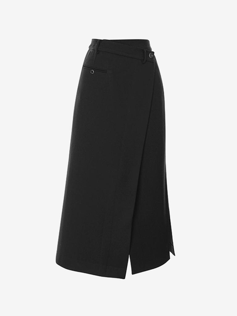 Beuienwaiseutyudio Unbalanced Wrap Skirt_Yzasrn8