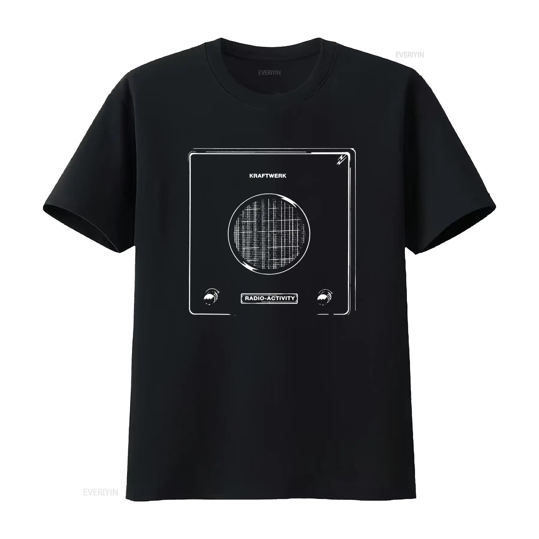 Kraftwerk Radio Activity Electronic Kraut Rock Inspired Black T Shirt S XXL New Retro Design vintage Washed graphic - Men s S... S разноцветный
